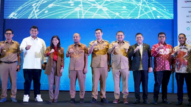 Forum teknologi bertajuk "HIPMI X MVT Connect 2025&rdquo; di Phinisi Ballroom Hotel Claro Makassar, Senin, 16 Juni 2025. 