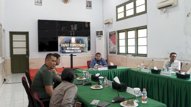  Wali Kota Makassar Munafri Arifuddin menghadiri Rapat Koordinasi Forum Komunikasi Pimpinan Daerah (Forkopimda) Kota Makassar tahun 2025 digelar di Markas Kodim 1408/Makassar, Selasa (17/6/2025). 