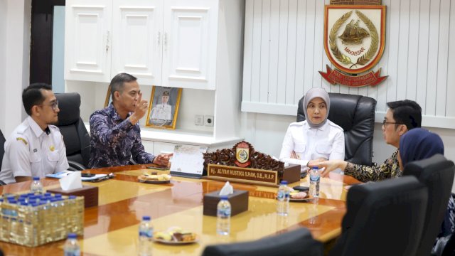 Wakil Wali Kota Makassar, Aliyah Mustika Ilham, menyambut kunjungan Malaysia Healthcare Travel Council (MHTC) di Balai Kota Makassar, Rabu (18/6/2025).