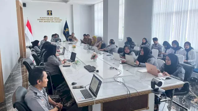 Kanwil Kemenkum Sulsel menggelar rapat harmonisasi rancangan peraturan kepala daerah (raperkada) tentang penyelenggaraan Koperasi Kelurahan Merah Putih (KKMP)