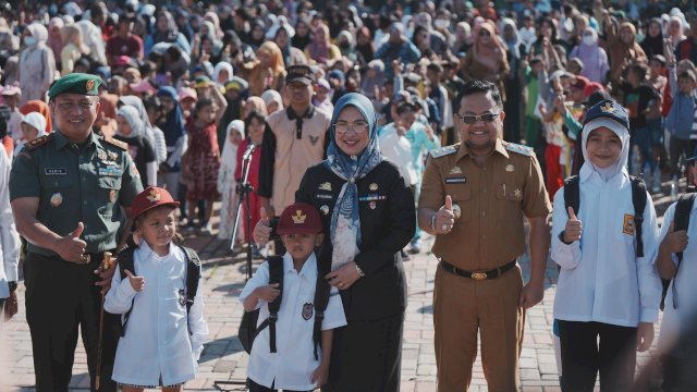 Pemkab Gowa Luncurkan Program Seragam Sekolah Gratis dan Gerakan 7 Kebiasaan Anak Hebat