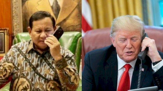 Presiden Prabowo Subianto dan Presiden Amerika Serikat Donald Trump
