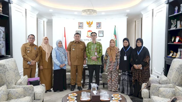  Wali Kota Makassar, Munafri Arifuddin saat menerima audiensi pimpinan cabang Fatayat Nahdlatul Ulama (NU) Kota Makassar di Balai Kota, Selasa (8/7/2025).