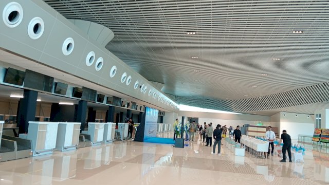 Suasana di Bandara Internasional Sultan Hasanuddin