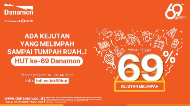 HUT ke-69, Danamon Tebar Semangat Tumbuh Bersama Maju Bersama