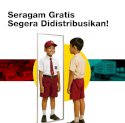 Perdana Disalurkan, Program Seragam Gratis Pemkot Makassar Sasar Delapan Sekolah