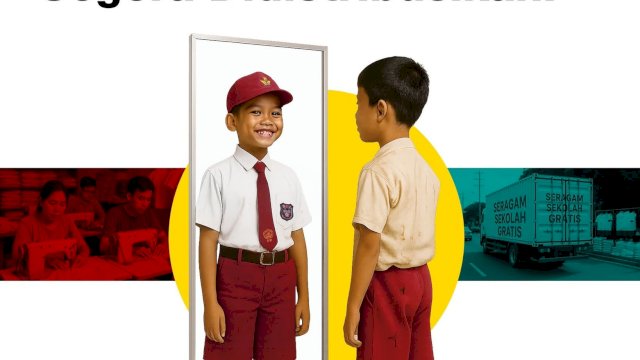 Perdana Disalurkan, Program Seragam Gratis Pemkot Makassar Sasar Delapan Sekolah