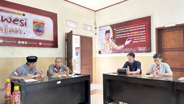 Bawaslu Sulsel dan Pramuka Kwarda Jalin Kolaborasi, Dorong Pembentukan Saka Adhiyasta Pemilu