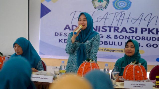 Wabup Gowa Buka Pelatihan Administrasi PKK, Dorong Penguatan Kader Desa