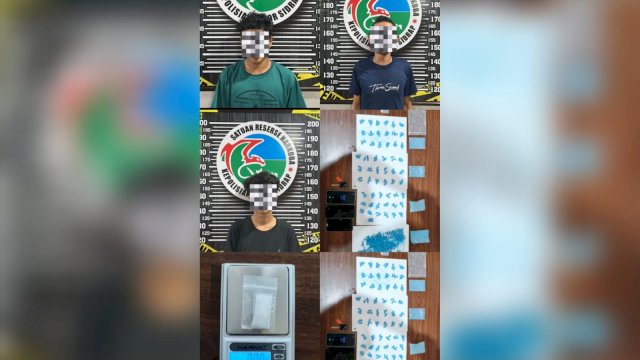 Digerebek di Sidrap, Tiga Pemuda Asal Makassar Ditangkap Bawa Ratusan Pil Ekstasi dan Sabu