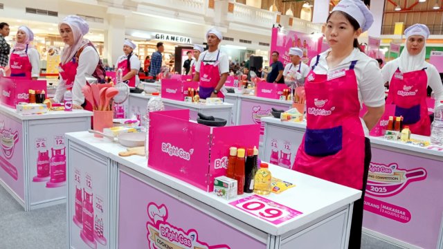 Bright Gas Cooking Competition 2025 di Mal Panakkukang Makassar, Minggu (3/8/2025).