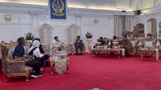 Rusdi Masse Pimpin Panitia Rakernas NasDem Temui Gubernur Sulsel