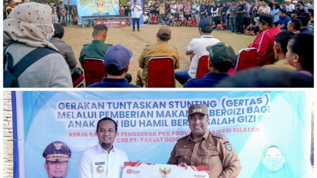  Gubernur Sulawesi Selatan Andi Sudirman Sulaiman menyerahkan bantuan keuangan sebesar Rp10,5 miliar kepada Pemerintah Kabupaten Maros