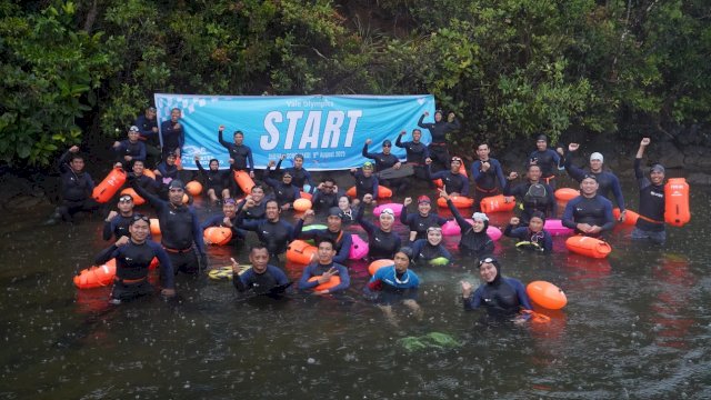 PT Vale Rayakan Asta Cita Lewat&nbsp;Open Water Renang Lintas Danau