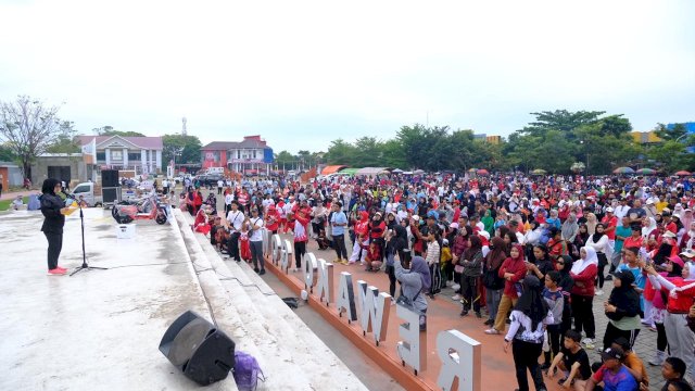 Pemkab Gowa Gelar Jalan Santai Meriahkan HUT ke-80 RI