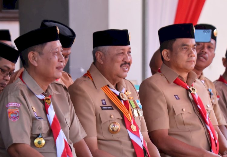 Bupati Pinrang jadi Pembina Upacara Apel Besar Peringatan Hari Pramuka ke-64 