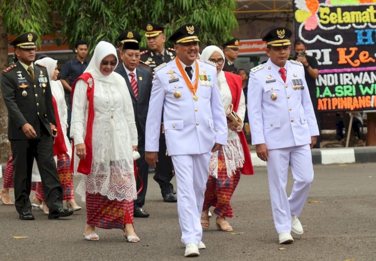 Bupati Pinrang Jadi Inspektur Upacara HUT RI ke-80, Suasana Berlangsung Khidmat