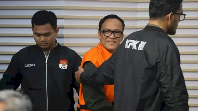 Immanuel Ebenezer atau Noel berharap mendapat amnesti dari Presiden Prabowo Subianto setelah ditetapkan sebagai tersangka oleh Komisi Pemberantasan Korupsi (KPK). Foto/Arif Julianto