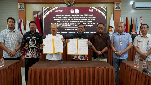 KPU Sulsel dan Dinas Pendidikan Kerja Sama Pendidikan Pemilih di Sekolah