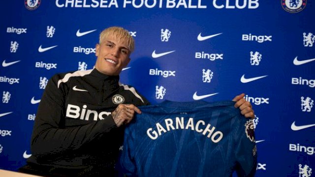 Alejandro Garnacho membereskan kepindahaannya ke Chelsea (FOTO: 2025 Chelsea FC)