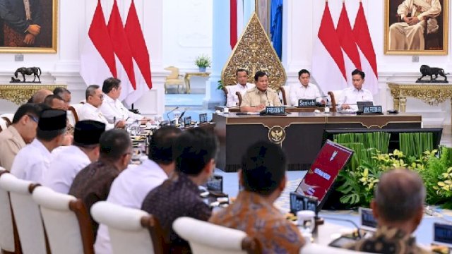 Presiden Prabowo Subianto memimpin Ratas Kamis, 9 September 2025 (Foto: Biro Pers Sekretariat Presiden)