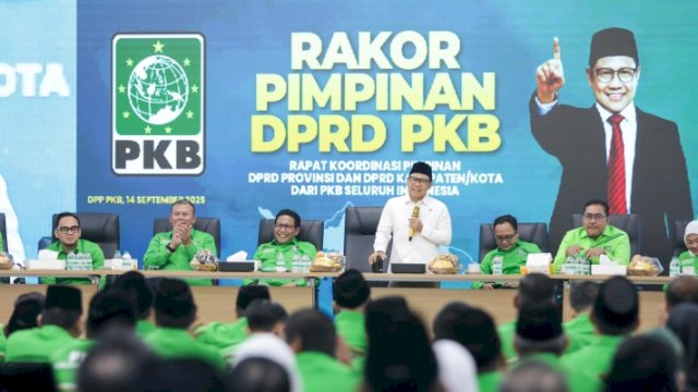 Ketua Umum DPP PKB, Abdul Muhaimin Iskandar, dalam Rapat Koordinasi (Rakor) Pimpinan DPRD Fraksi PKB se-Indonesia. (Foto: Humas PKB)