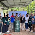 Lewat Program Eco-Cycle, AFT Hasanuddin Sulap Sampah Kebun Raya Pucak Jadi Pupuk Kompos