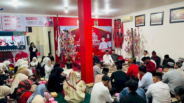 PDIP Sulsel Gelar Maulid Nabi Muhammad SAW, Ratusan Kader Hadir Khidmat