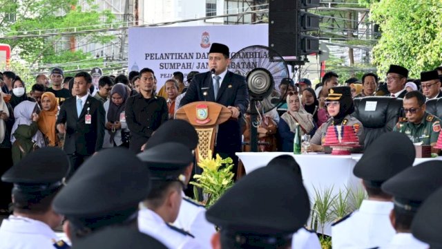 Wali Kota Makassar Munafri Arifuddin melantik 263 pejabat baru.