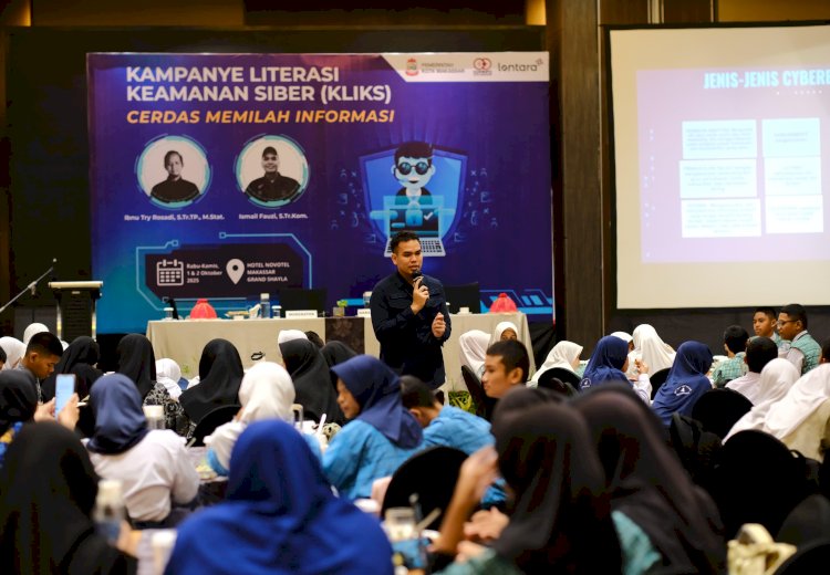 Diskominfo Makassar Gelar Kampanye Literasi Keamanan Siber untuk Pelajar SMP 