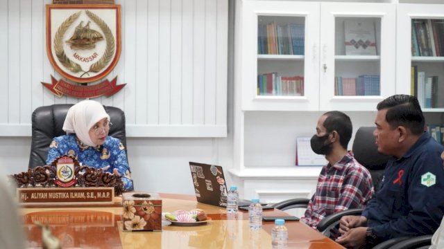 Wakil Wali Kota Makassar, Aliyah Mustika Ilham, menerima audiensi dari Yayasan Peduli Kelompok Dukungan Sebaya (YPKDS) Sulawesi Selatan) di Ruang Wakil Wali Kota, Kantor Wali Kota Makassar, Kamis (2/10/2025).