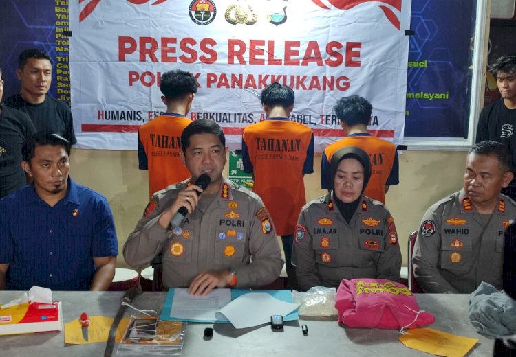 Tiga Begal di Makassar Ditangkap, Uang Hasil Kejahatan Digunakan Beli Sabu