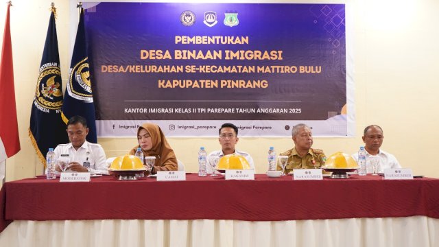 Perkuat Pelayanan, Imigrasi Parepare Bentuk Desa Binaan Imigrasi di Kecamatan Mattiro Bulu