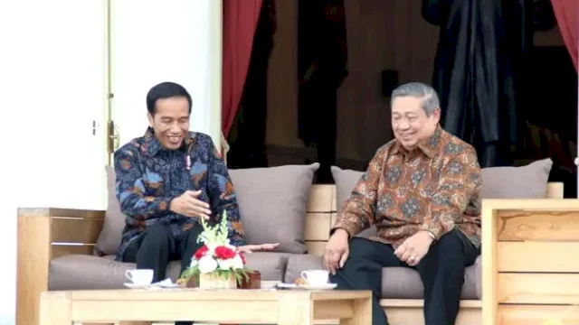 Mantan Presiden Jokowi bersama Mantan Presiden SBY. Foto/Setkab
