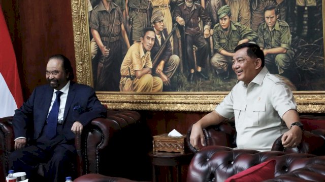 Surya Paloh Sebut Dapat &ldquo;Vitamin&rdquo; Usai Bertemu Menhan Sjafrie Sjamsoeddin
