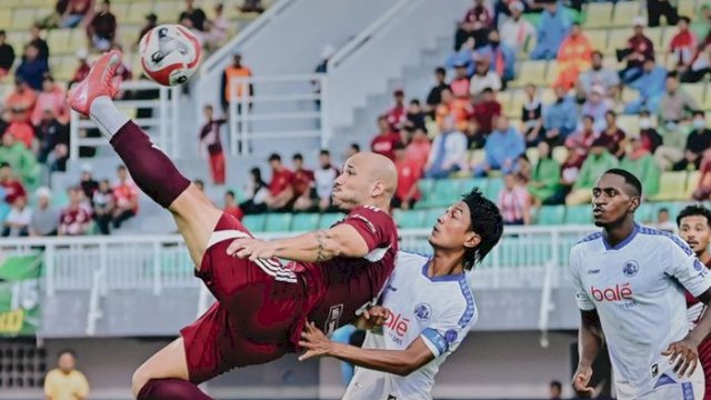 Suasana pertandingan antara PSM Makassar Vs Arema FC dalam laga pekan ke-9 Super League 2025/2026, di Stadion BJ. Habibie, Pare-pare, Minggu (19/10/2025)./INSTAGRAM PSM