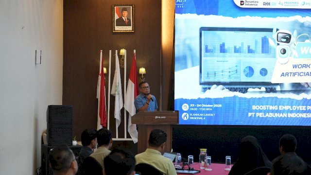 Pelindo Regional 4 menggelar menggelar Workshop &ldquo;Work Smarter with Artificial Intelligence (AI): Boosting Employee Productivity at Work&rdquo;.