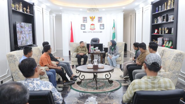 Munafri Bahas Program Zero Waste dan Training Hub Bersama HMI Makassar