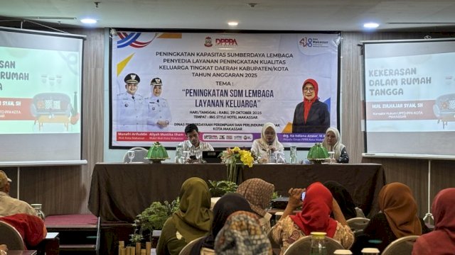 Peningkatan Kapasitas Sumber Daya Lembaga Penyedia Layanan Peningkatan Kualitas Keluarga Tingkat Daerah Kab/Kota, di Hotel Ibis Ratulangi, Rabu (29/10/2025).
