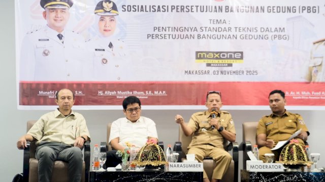 Sosialisasi Pentingnya Standar Teknis dalam PBG, Senin (3/11/2025) kemarin.