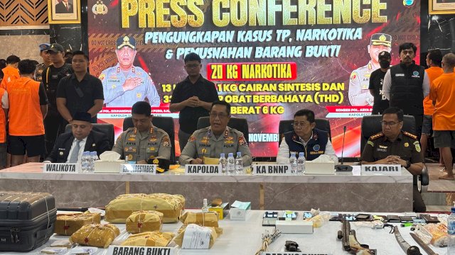 Kapolda Sulsel Baru Gebrak Makassar: Puluhan Pelaku Narkoba Ditangkap