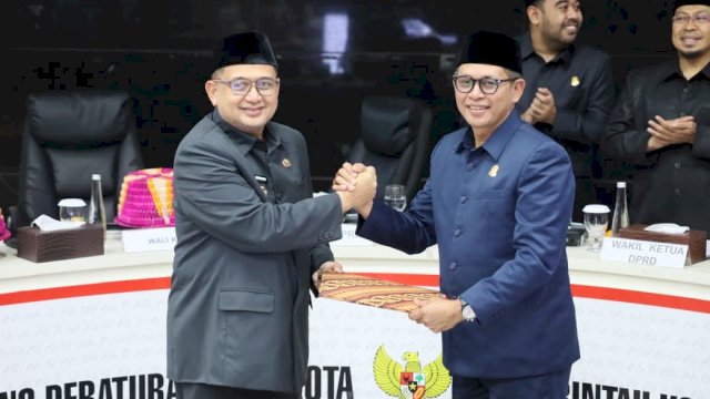 Wali Kota Makassar Munafri Arifuddin dan Ketua DPRD Makassar Supratman