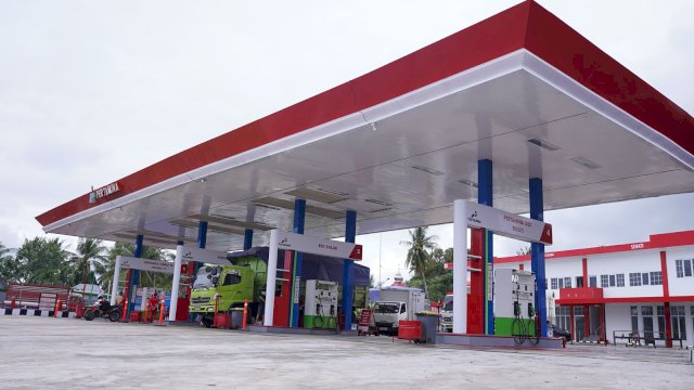 SPBU 74.907.03, berlokasi di Lasitae, Tanete Rilau, Kabupaten Barru, Sulawesi Selatan.