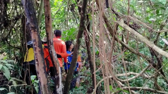 Suasana pencarian korban hilang di Gowa