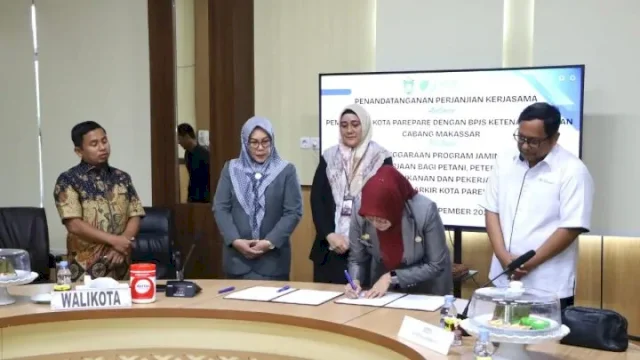 Pemkot Parepare Teken MoU dengan BPJS Ketenagakerjaan