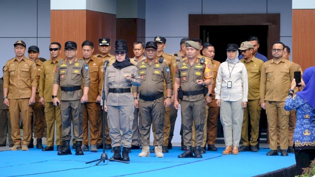 Satpol PP Gowa Siap Amankan Nataru, Pemkab Gelar Apel Besar dan Konsolidasi