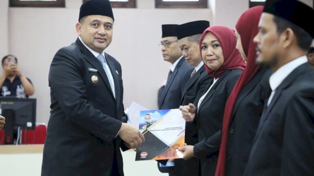 Pemkot Makassar Perkuat Integritas, 14 Pejabat Inspektorat Resmi Dilantik