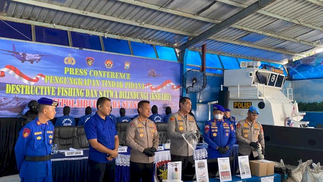 Ditpolairud Polda Sulsel Gagalkan Penyelundupan Daging Penyu Hijau di Tanakeke, Tiga Pelaku Ditangkap