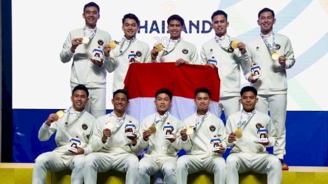 Tim badminton Indonesia menjadi juara umum di SEA Games 2025. (Arsip PBSI)
