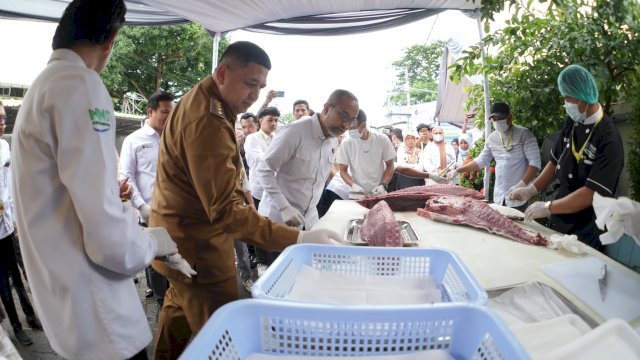 Perkuat Hilirisasi Komoditas Laut, Wali Kota Makassar Lepas Ekspor Perdana Gurita ke Jepang